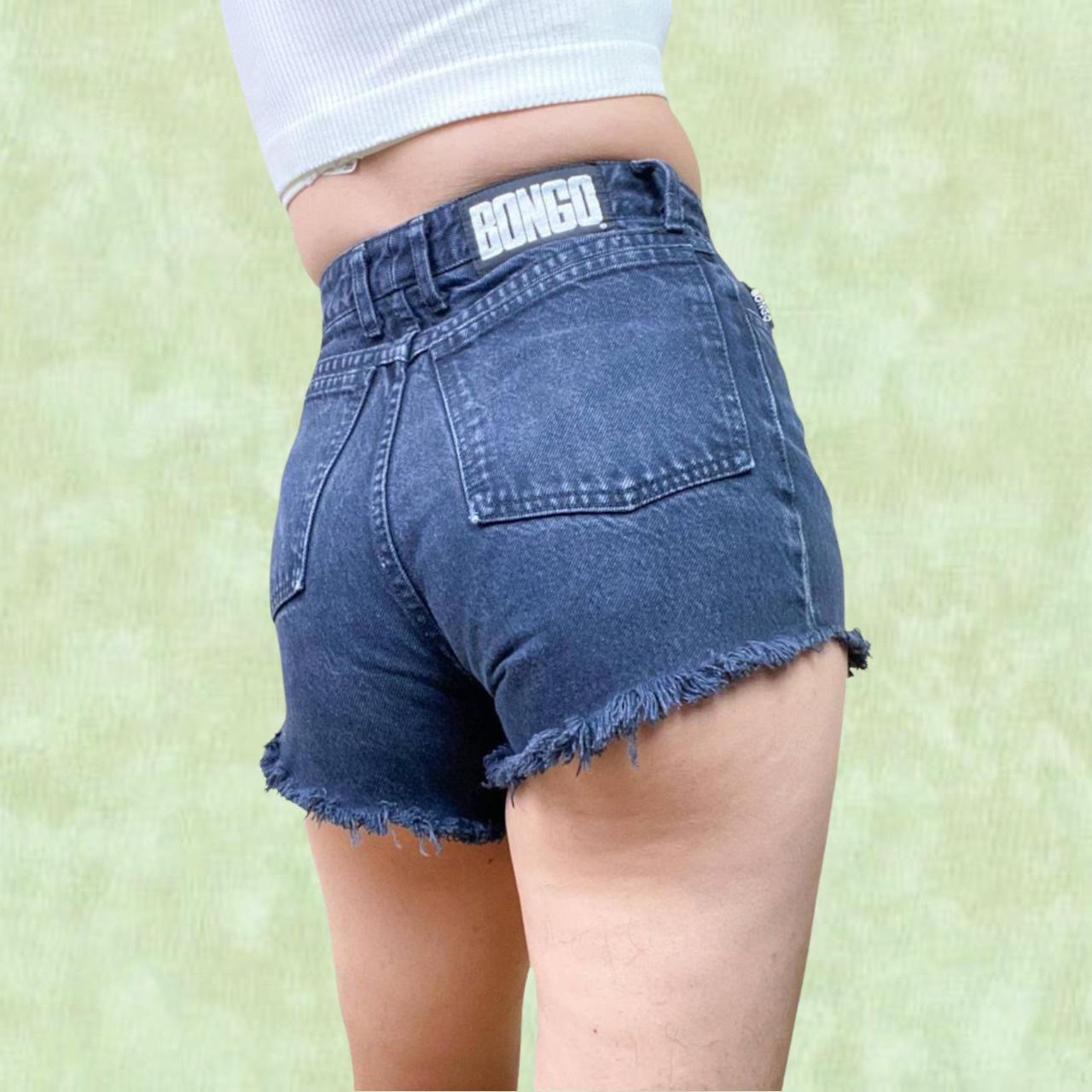 Bongo Vintage Made in USA High Waisted Black Cut Off... Depop