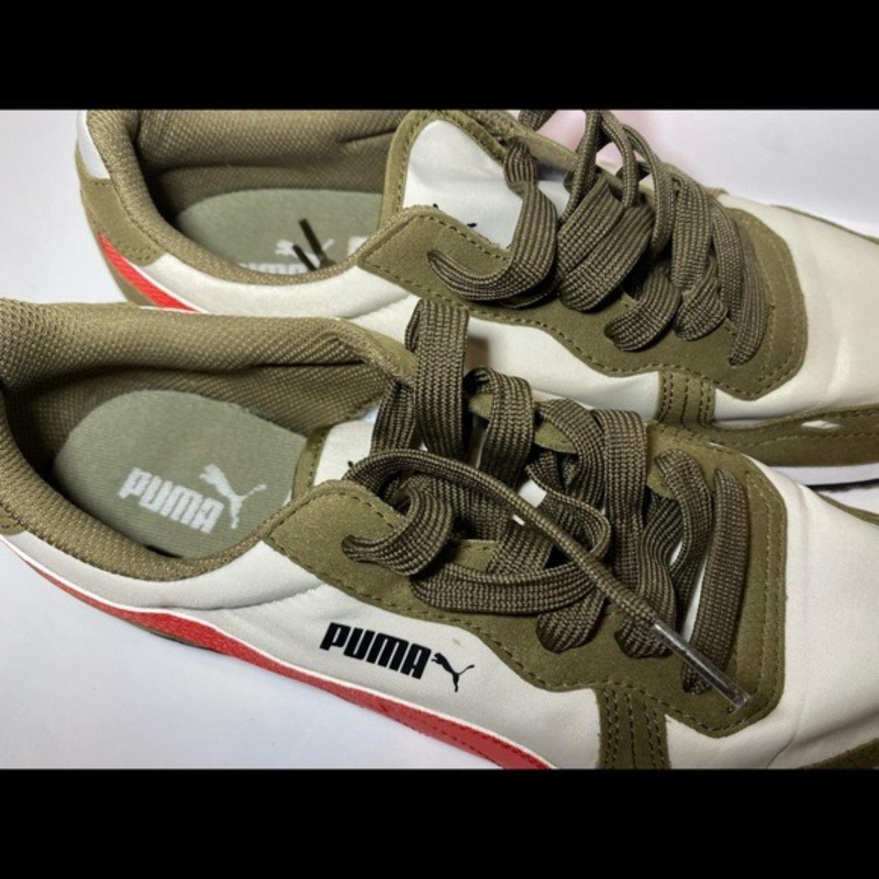 Puma olive green shoes online