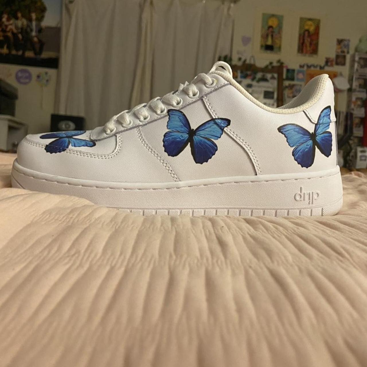 Nike, Shoes, Drip Creationz Air Force Custom Painted Butterfly Sneakers