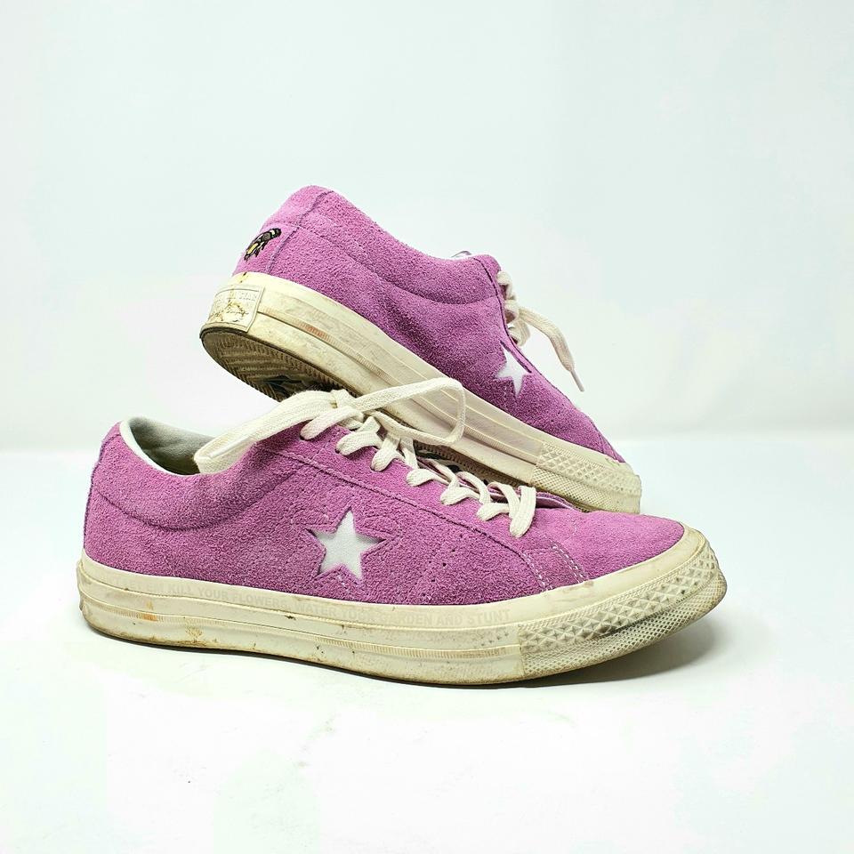 Converse X Golf Wang one star Fuchsia Size: eur:... - Depop