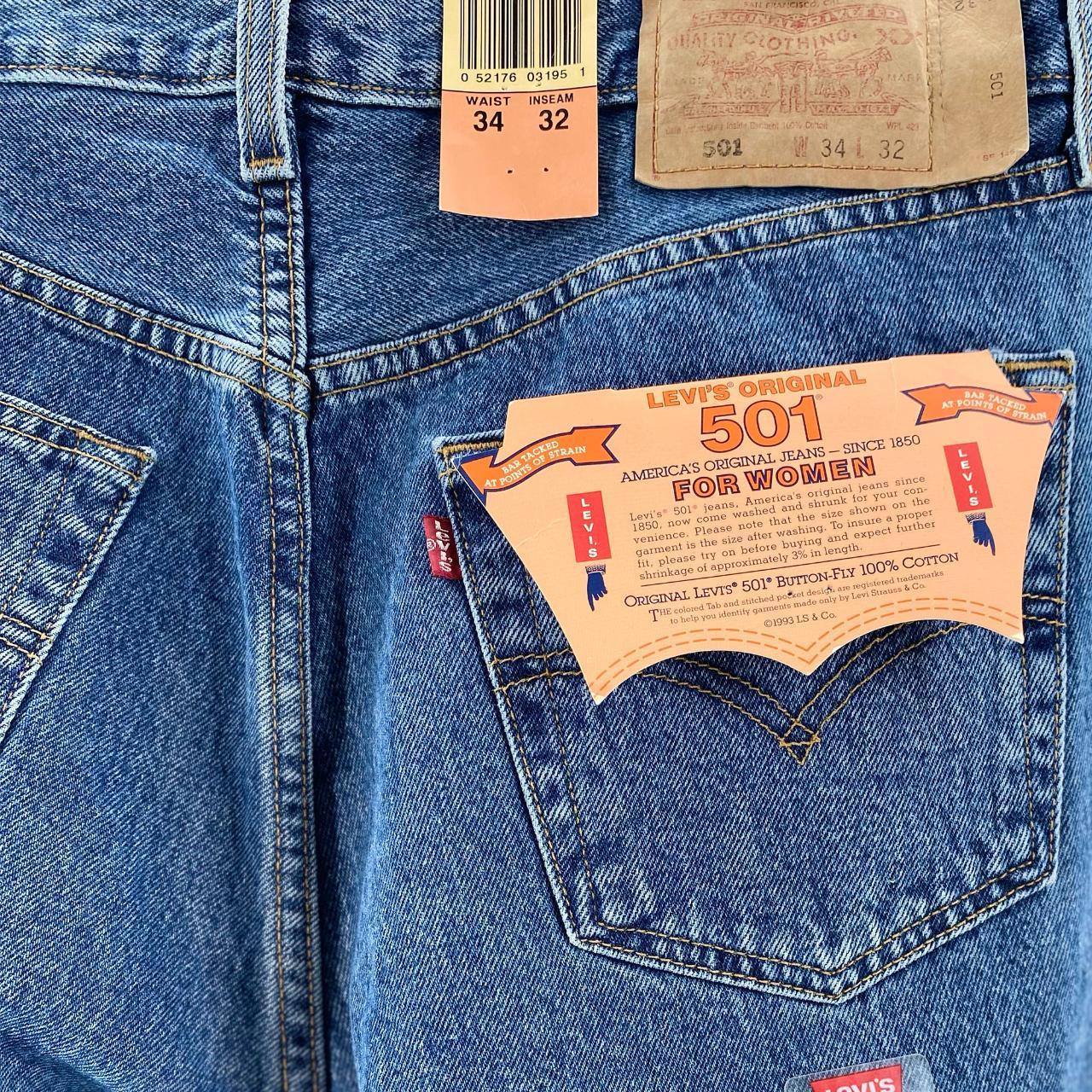 Vintage Levi's 501 - New with Tags - Women's... - Depop