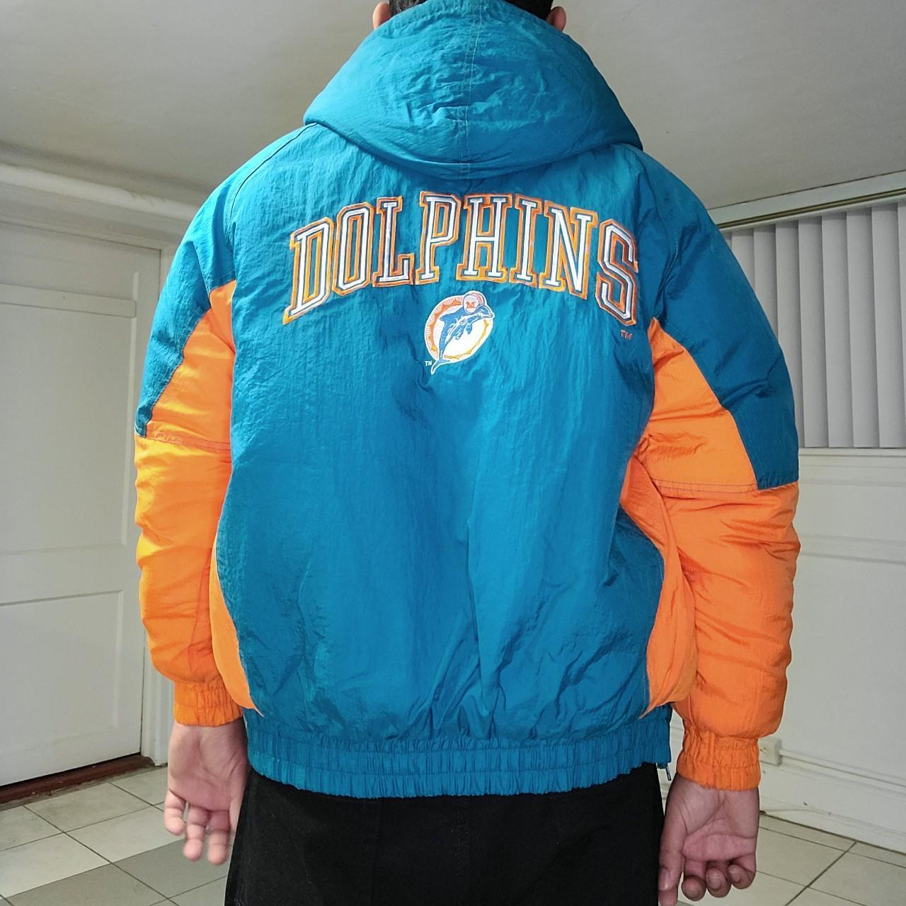 Dolphins Vintage Jacket Competitor/NFL Gameday Size... Depop