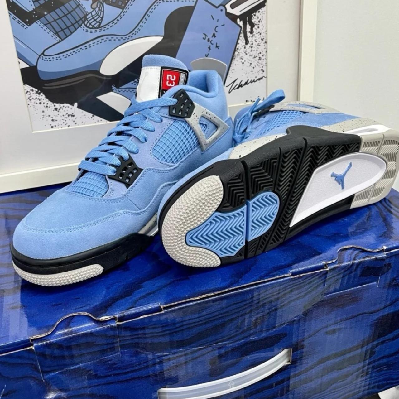 jordan unc 4 on feet