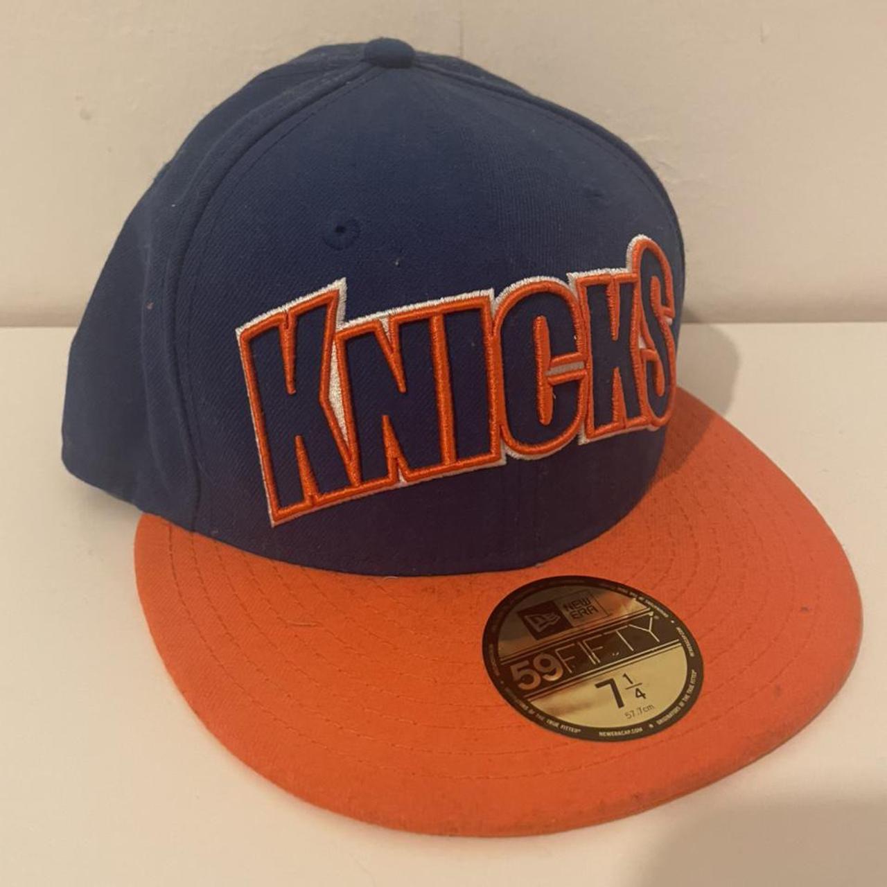 Size 7 1/4 Blue/Orange New York Knicks 59fifty new... - Depop