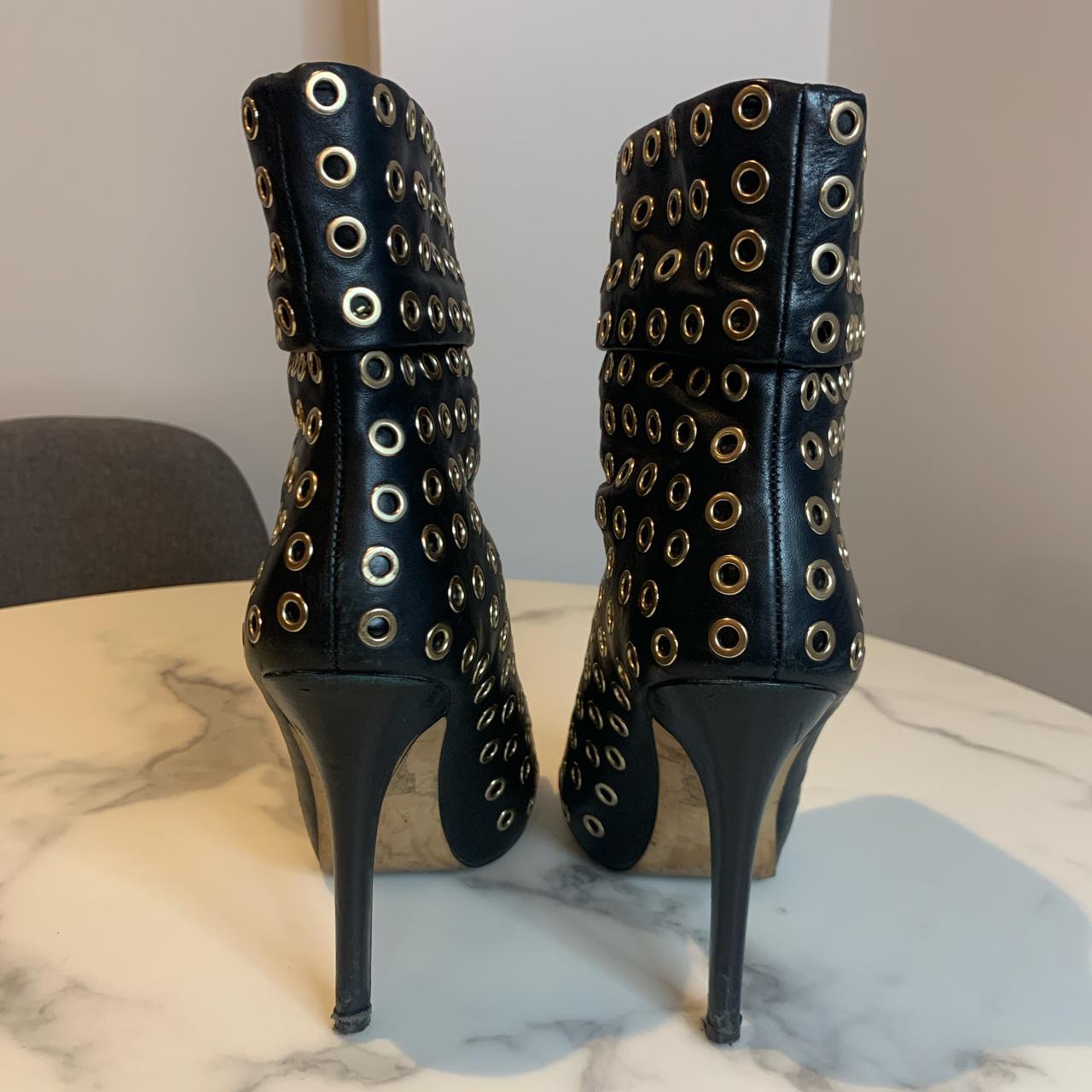 aldo black and gold boots