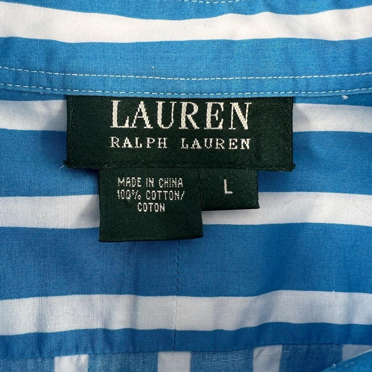 Lauren Ralph Lauren Women's button Down Shirt size... - Depop