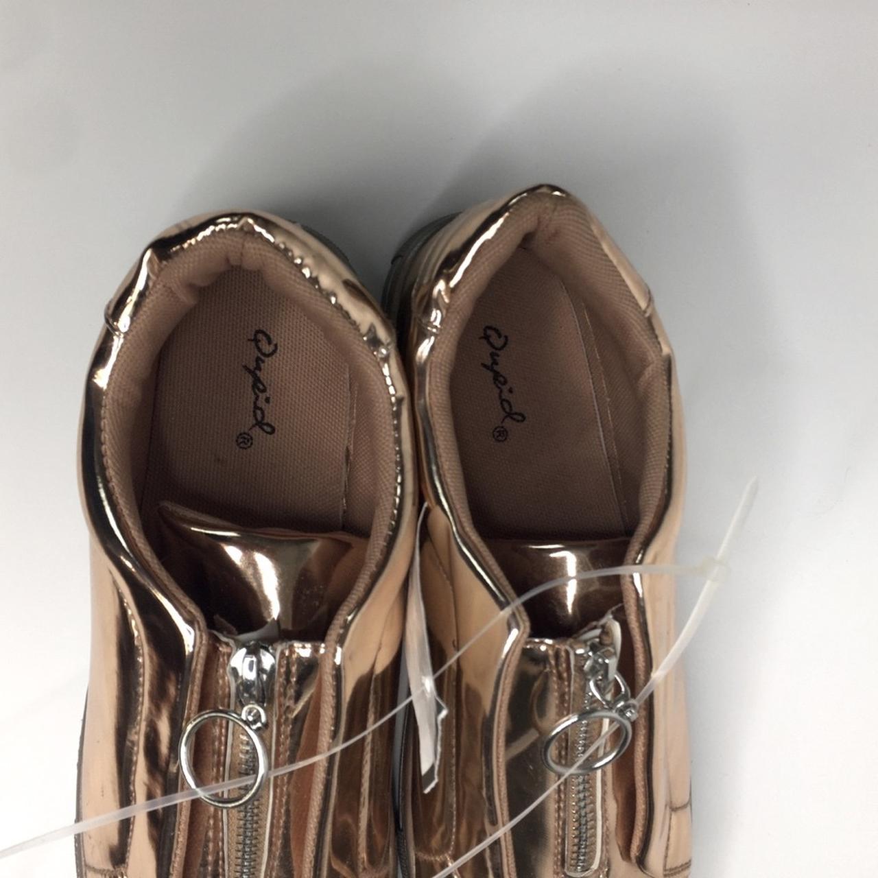 Qupid Copper Zip Front Shoe Size 8 New Brand... Depop