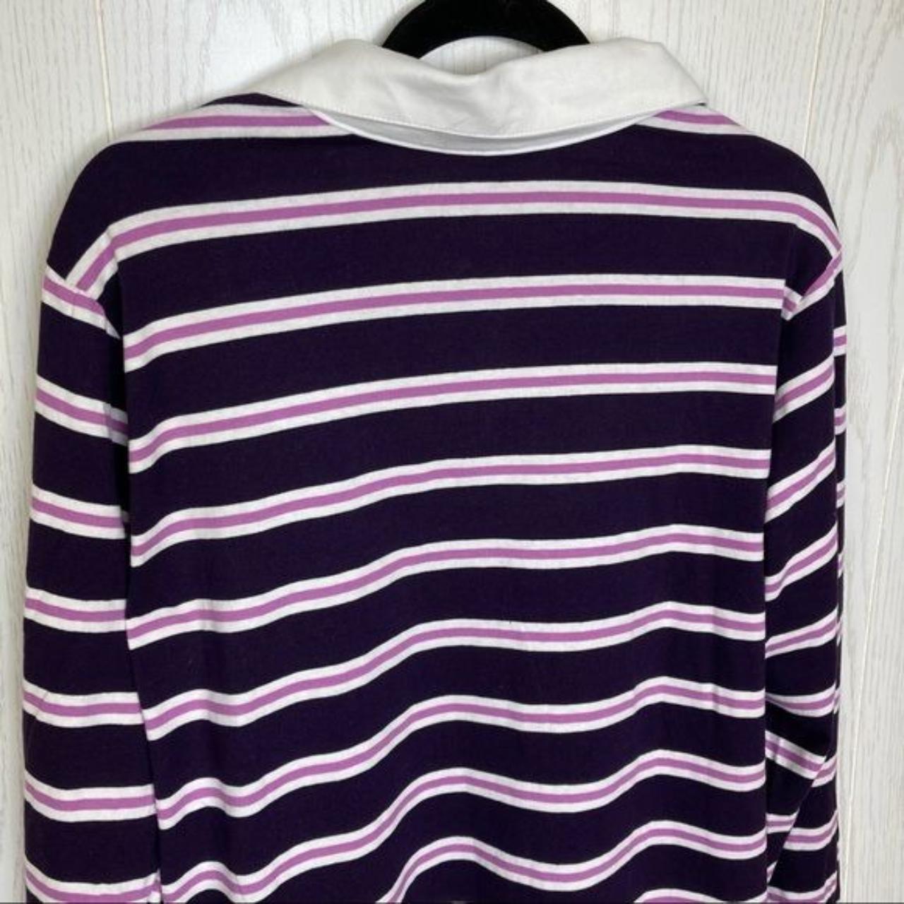 Wild Fable Long Sleeve Purple & Lavender Striped... - Depop