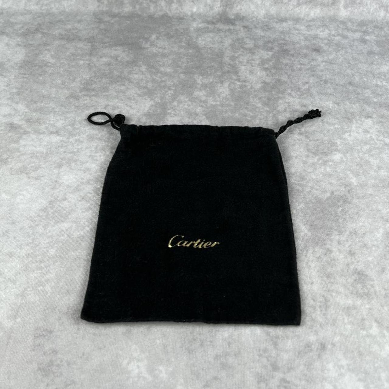 Small Black Cartier Dust Bag Condition 10 10 in Depop