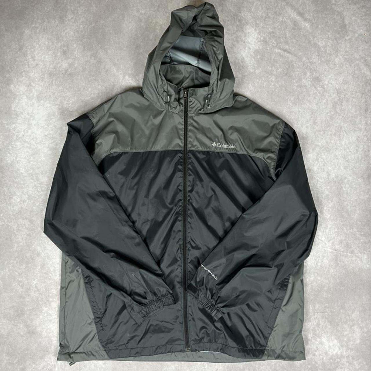 Black Columbia Omni-tech Jacket Size: 2XL (pit... - Depop
