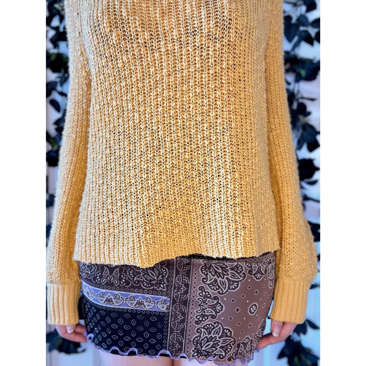 Knit crochet sweater long sleeve oversize. 89/11... Depop