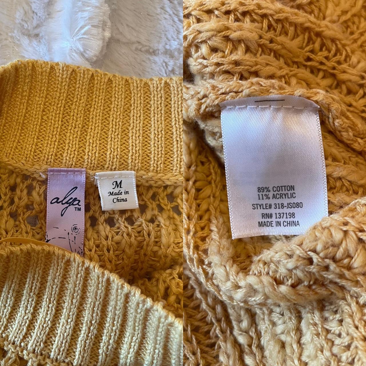 Knit crochet sweater long sleeve oversize. 89/11... Depop