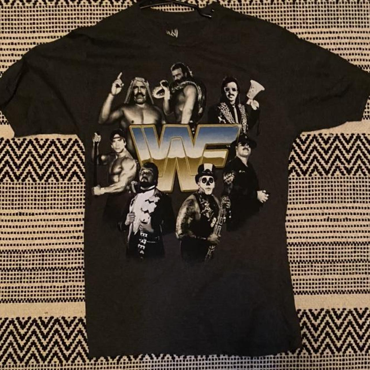 Vintage style WWF shirt Plain back #WWE... - Depop