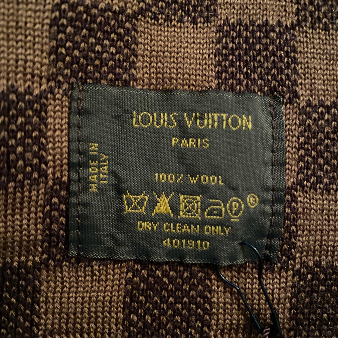 VTG Louis Vuitton Monogram Wool Scarf This Vintage - Depop