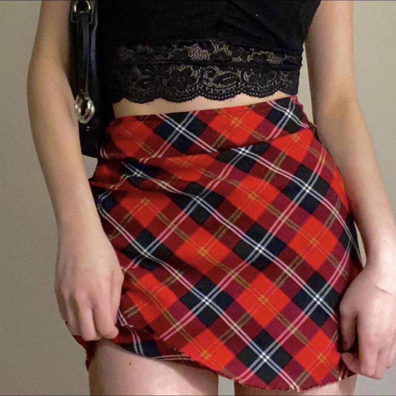 Retro Plaid Mini Skirt •° °• ︎☾༢ˑ༄ؘ ︎ Depop 0305