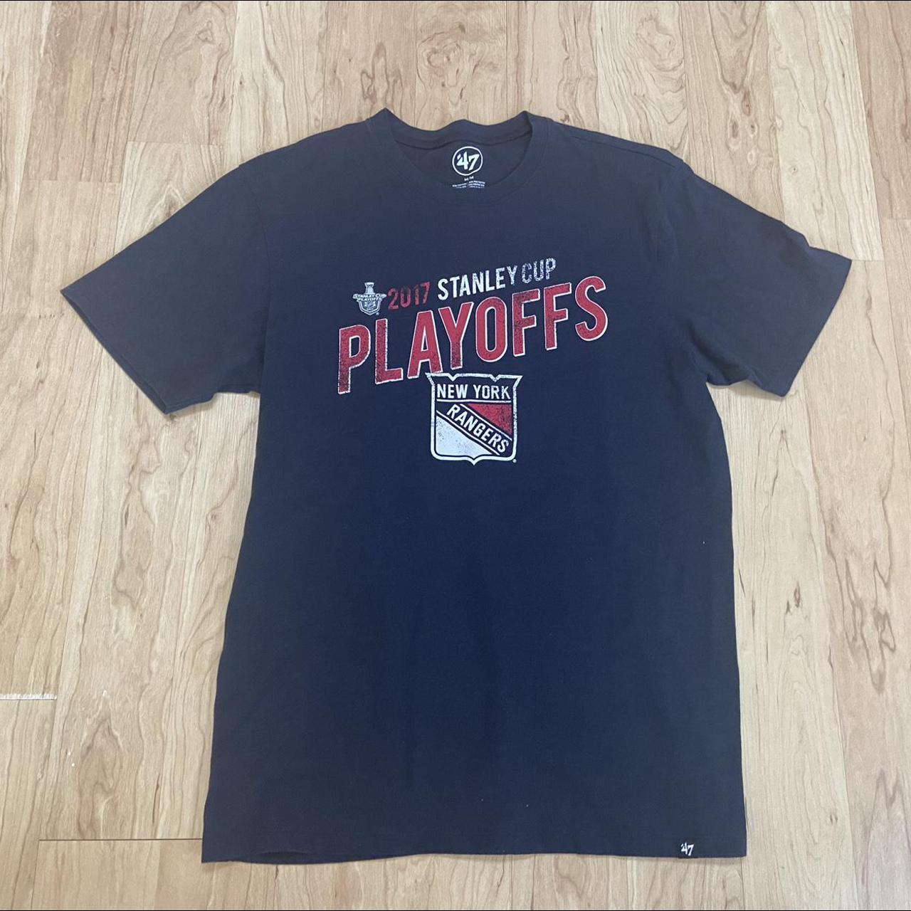 Stanley Cup Playoffs 2006 New York Rangers Blue Red - Depop