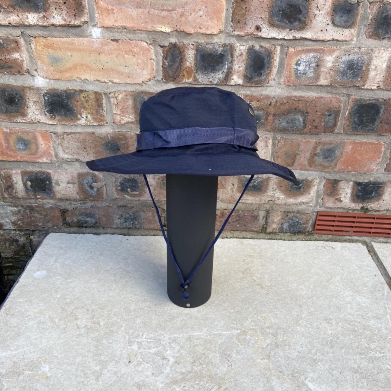 Boonie bucket hat in navy One size fits all with... - Depop