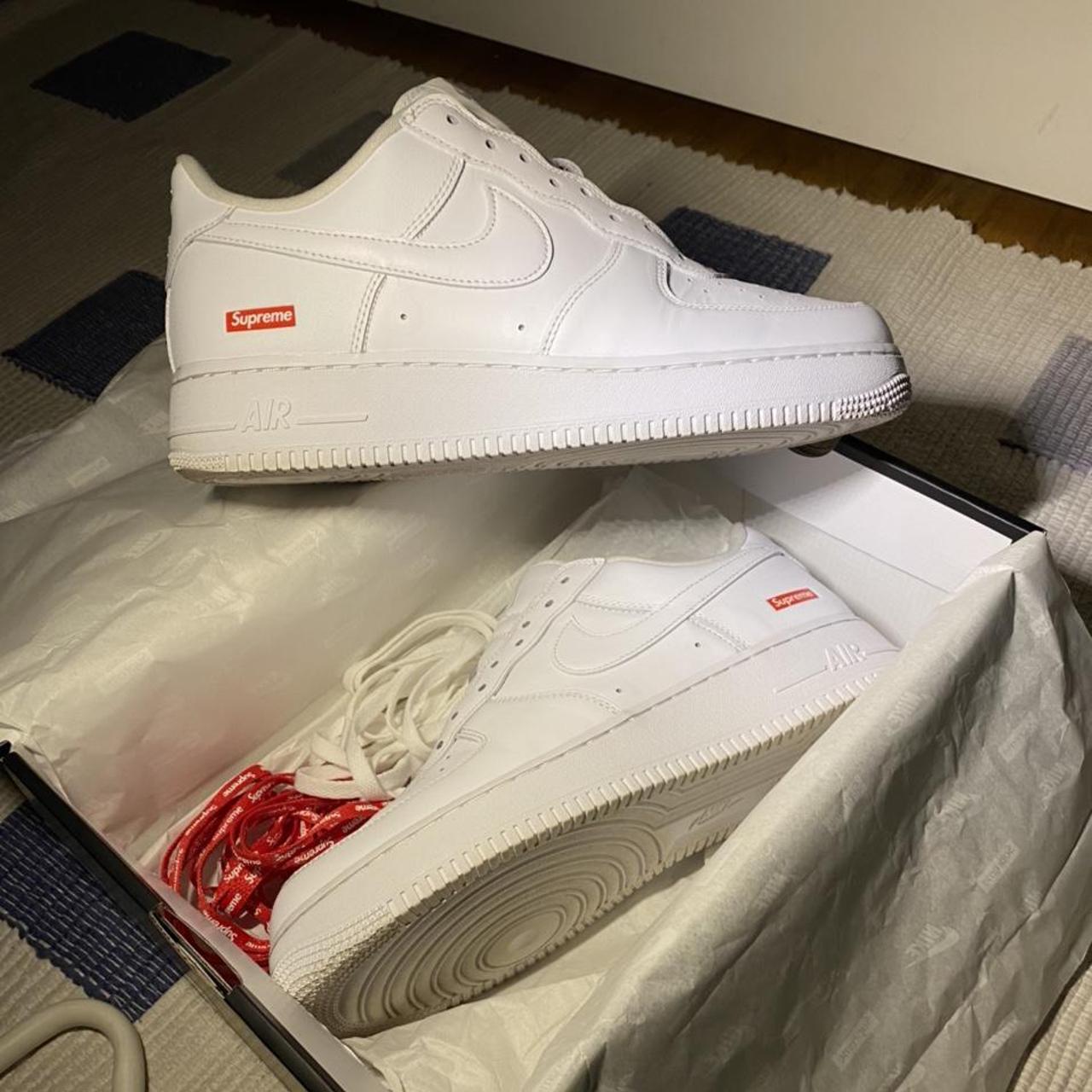 Air Force 1 x supreme, cond: 9.5/10, size: 43 SOLD... - Depop