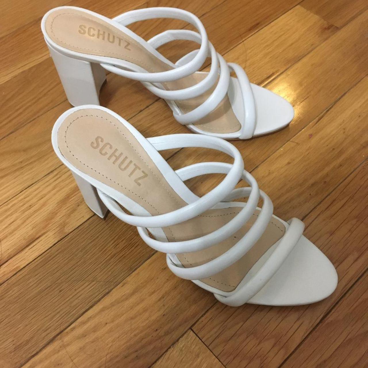 Schutz 2024 white mules