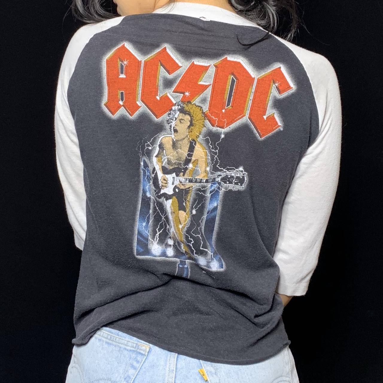 Vintage AC/DC Tee Size: Small Baseball tee #ACDC... - Depop
