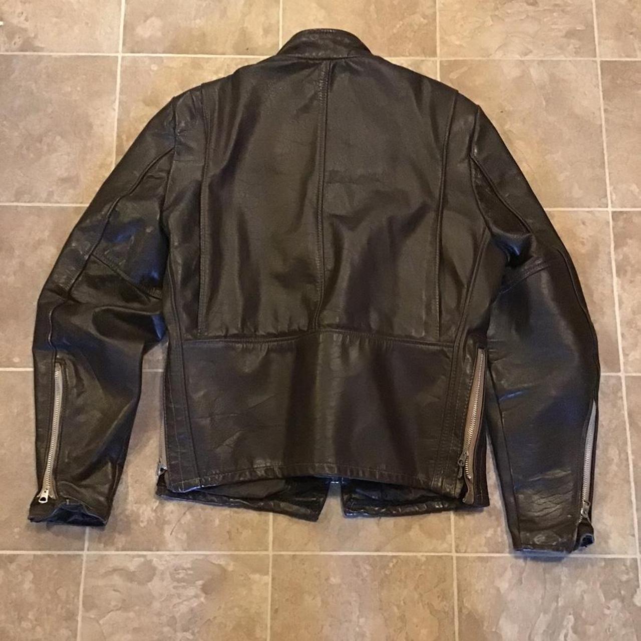 Lesco leather jacket vintage man size 40 nice jacket... - Depop
