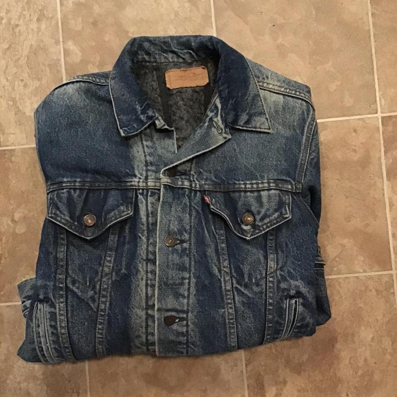 Levi blue outlet jean jacket mens