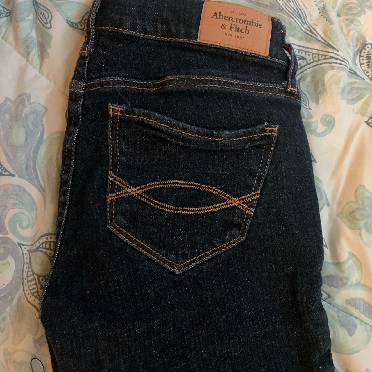 2000s Abercrombie & Fitch low waisted bootcut jeans... - Depop