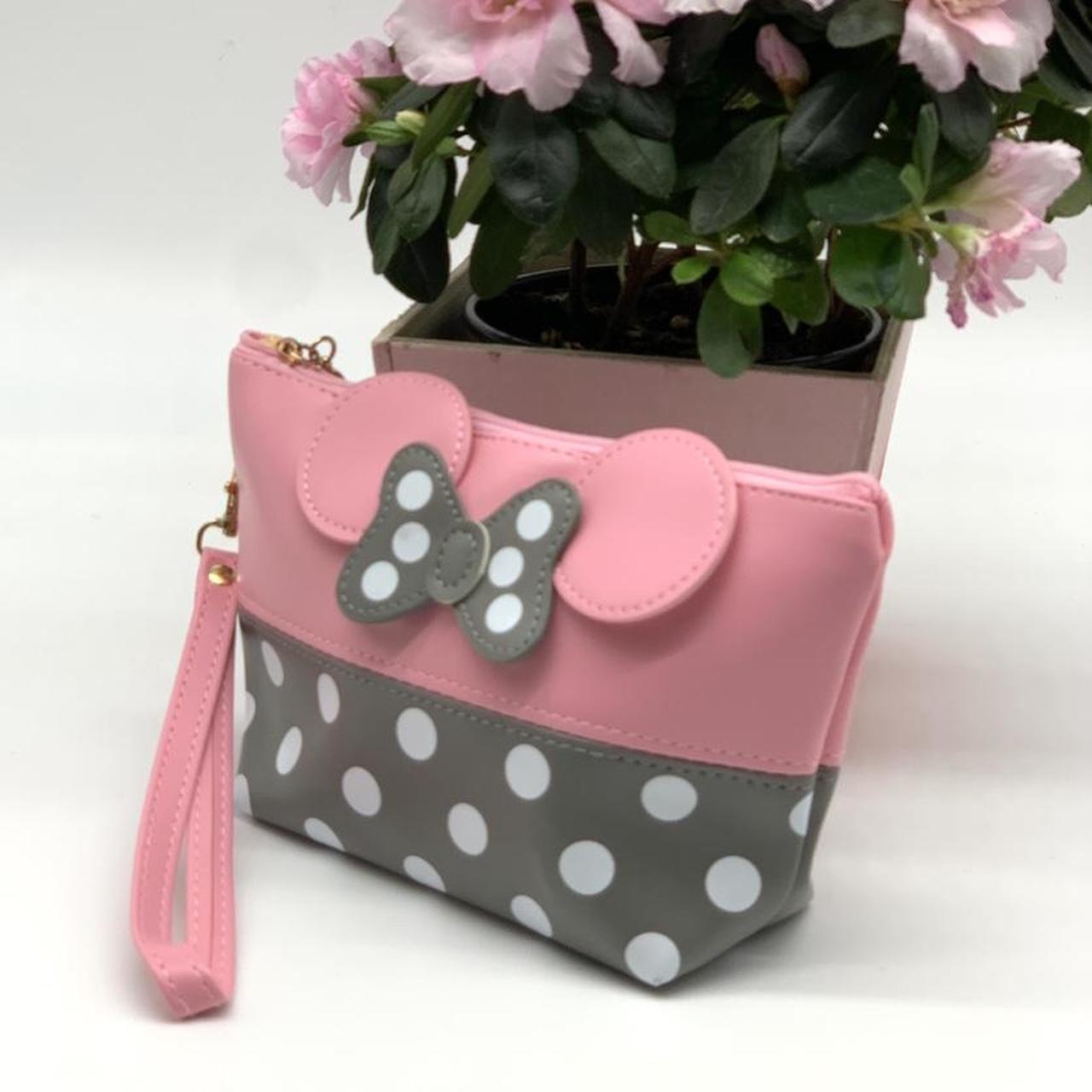 Store your cosmetics and accessories in style 💃Minnie Mouse Collection  Square Wave point Cosmetic Bag (pink) 🛍️ is available at the store n… |  Instagram