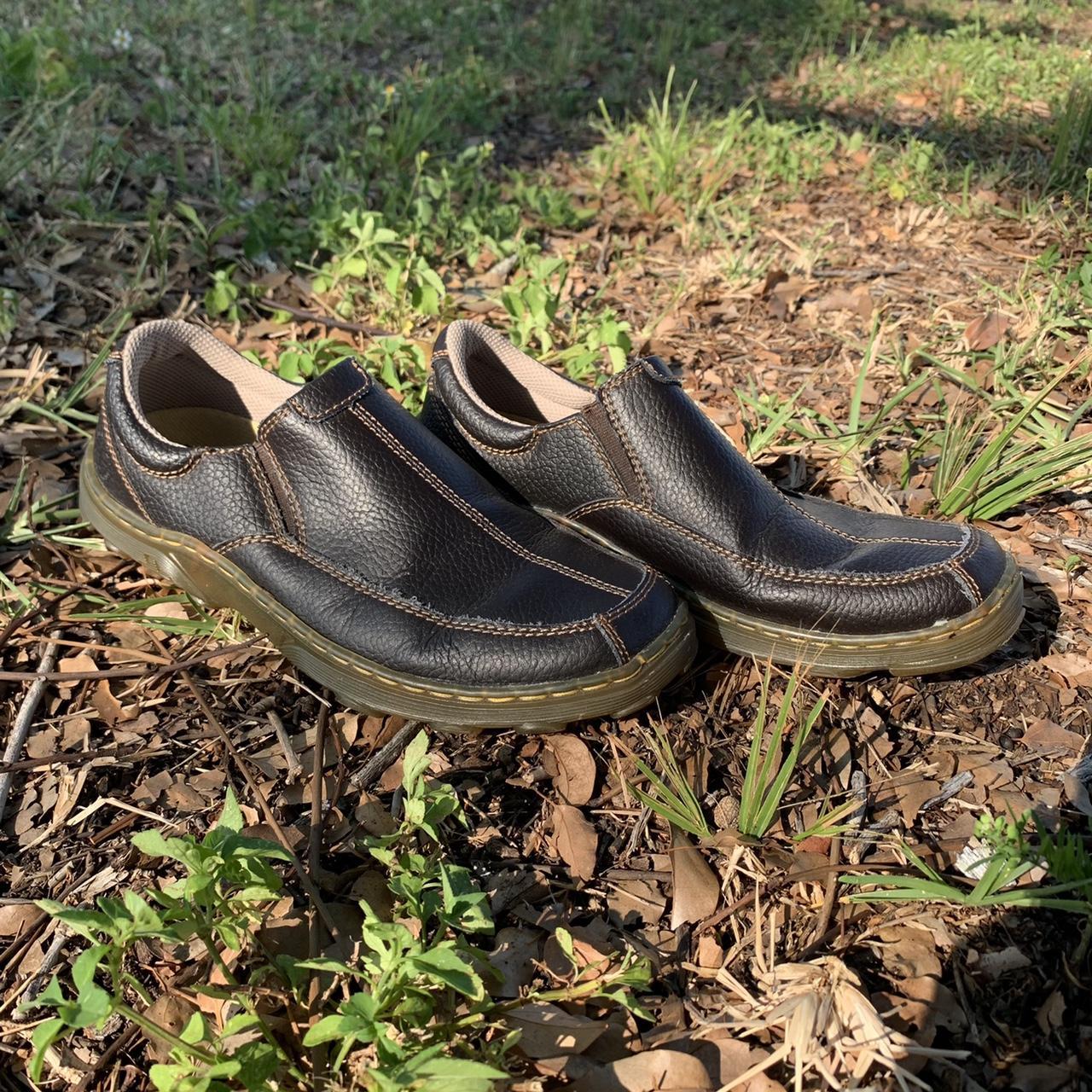 vintage leather doc marten slip ons. fabulous