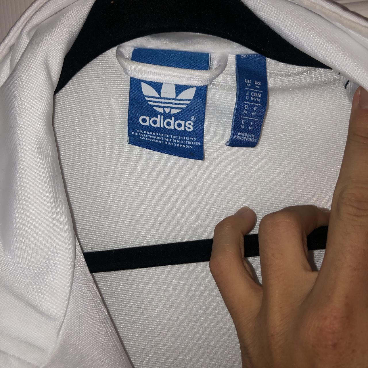 White adidas track jacket. Vintage Fresh white... - Depop