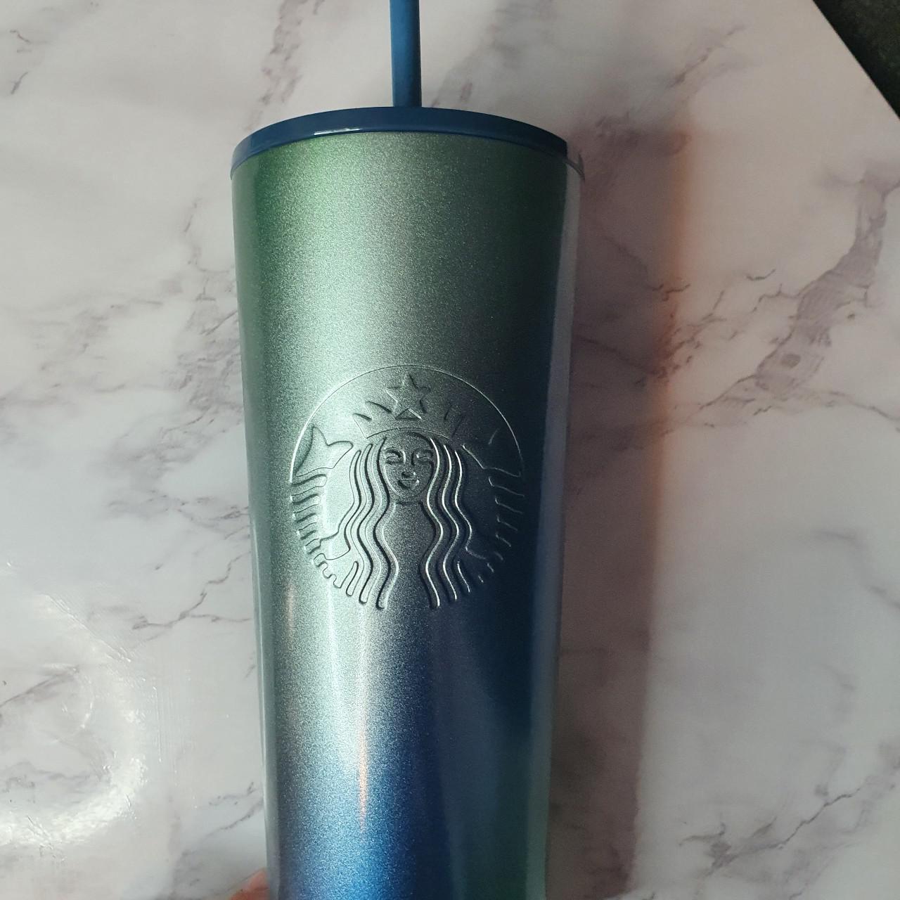 Starbucks Teal/Purple Ombre Stainless Steel Cold Drink Cup