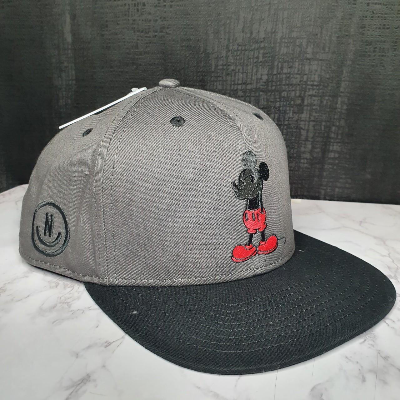 NWT NEFF Disney-Mickey Mouse smug face-Dark Gray Hat... - Depop