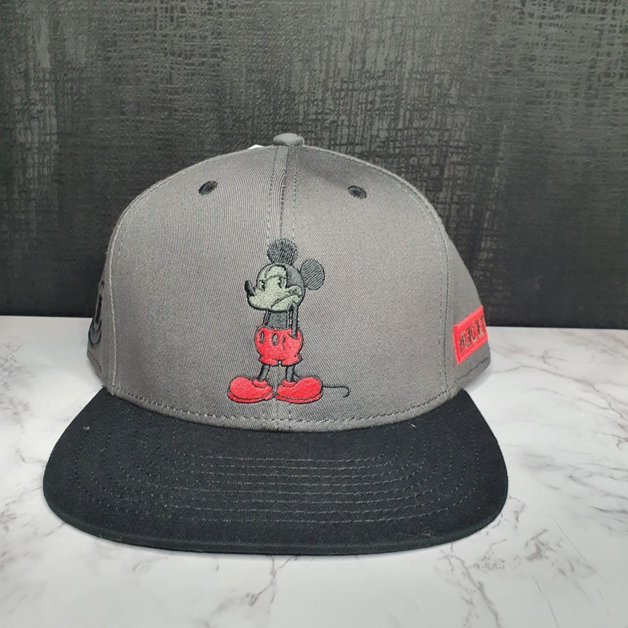 NWT NEFF Disney-Mickey Mouse smug face-Dark Gray Hat... - Depop