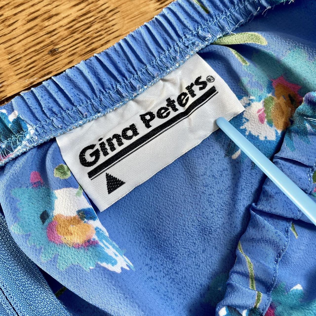 Gina Peters Women's Blue and Pink Skirt | Depop