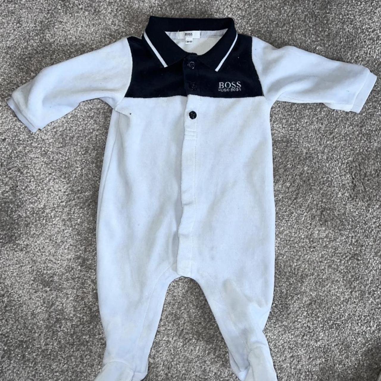 Hugo boss baby grow 3:6 months like new... - Depop