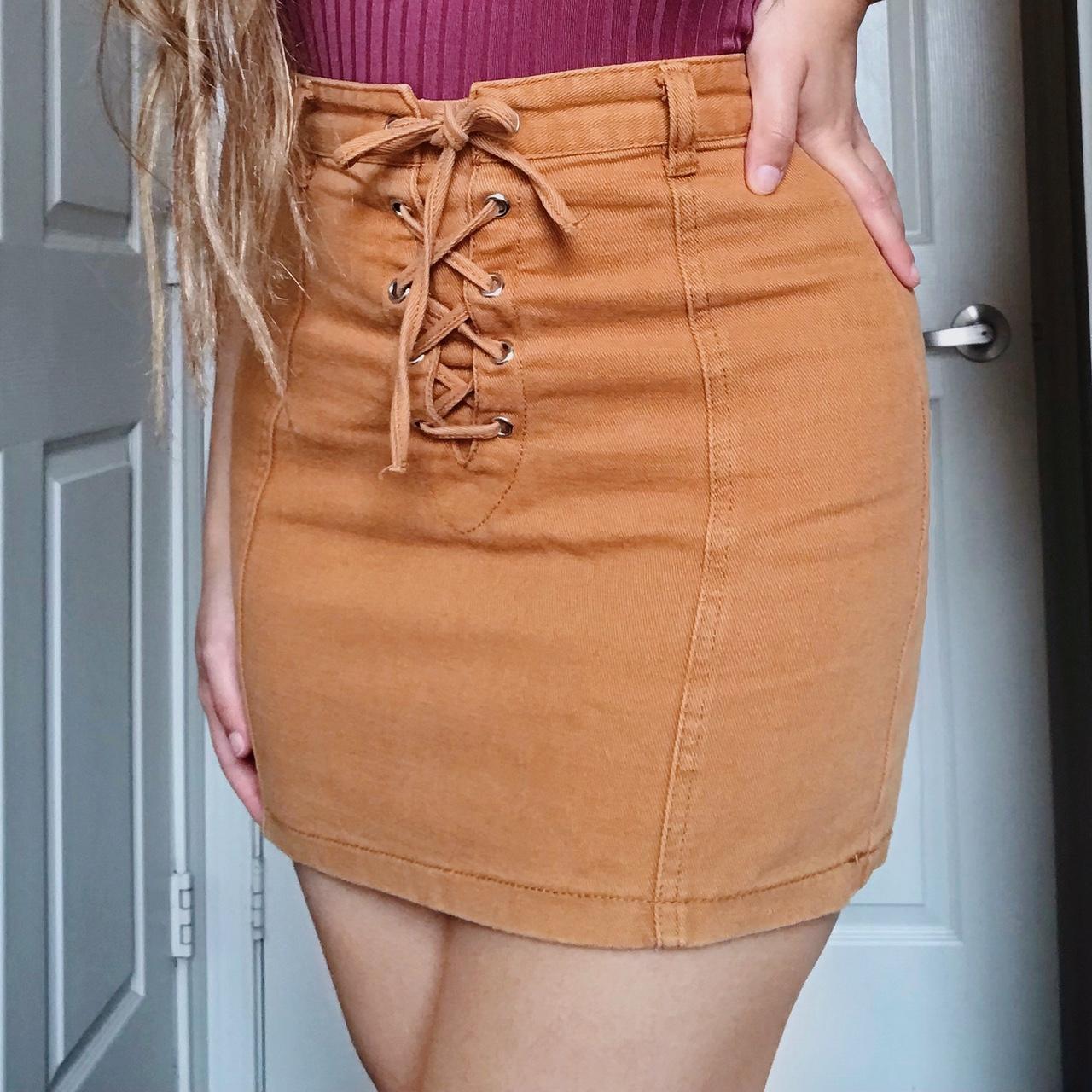 beige skirt forever 21