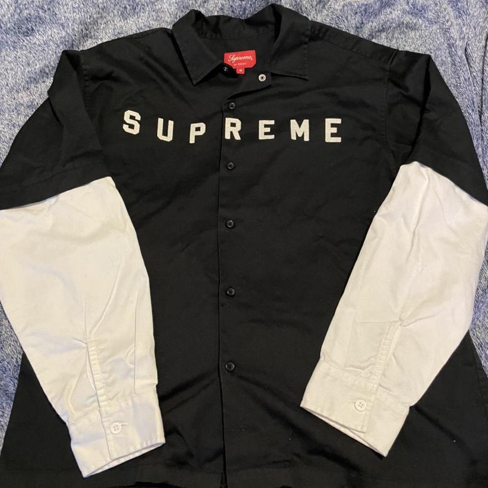 Supreme 2-tone work shirt Worn a handful of times... - Depop