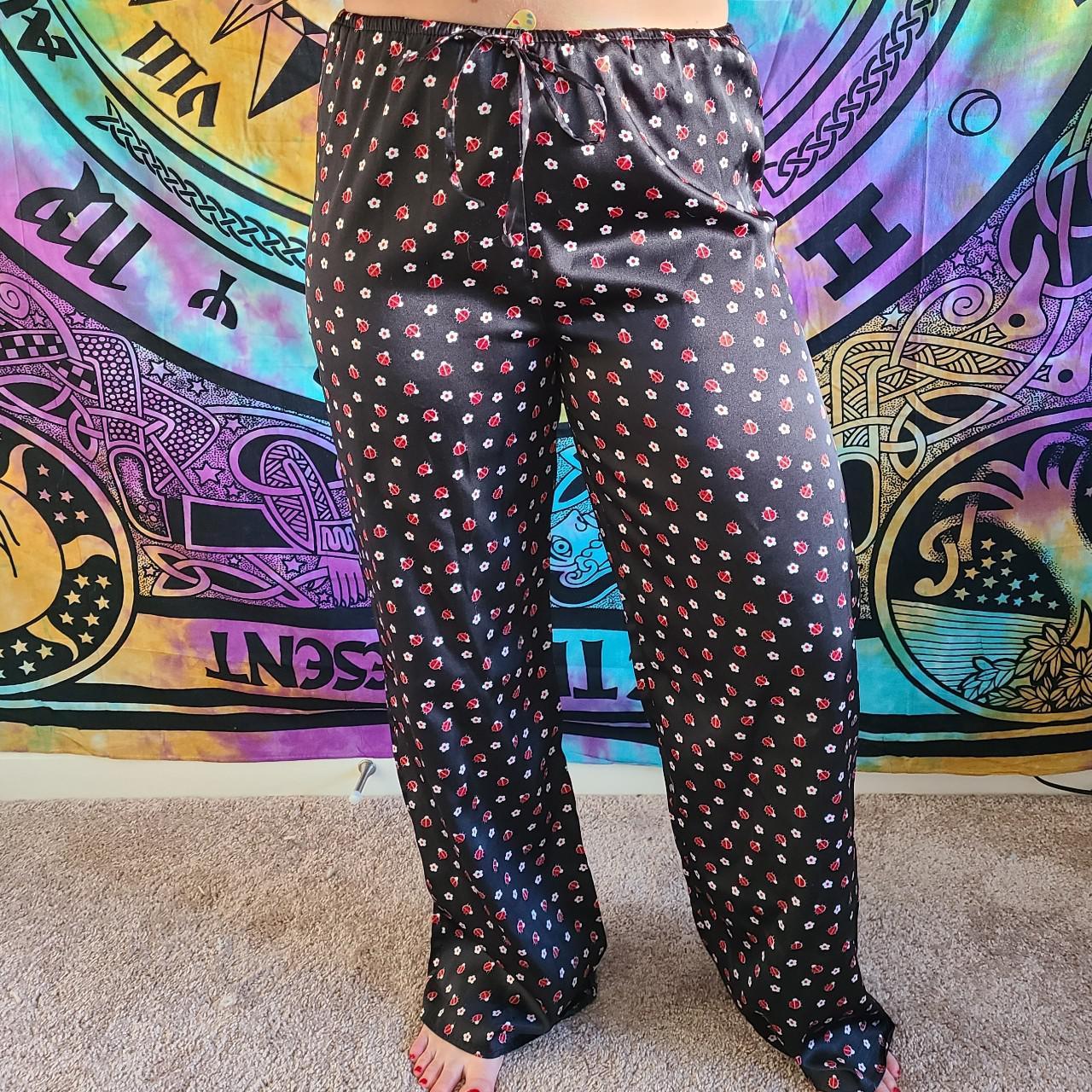 Women's Black and Red Pajamas | Depop