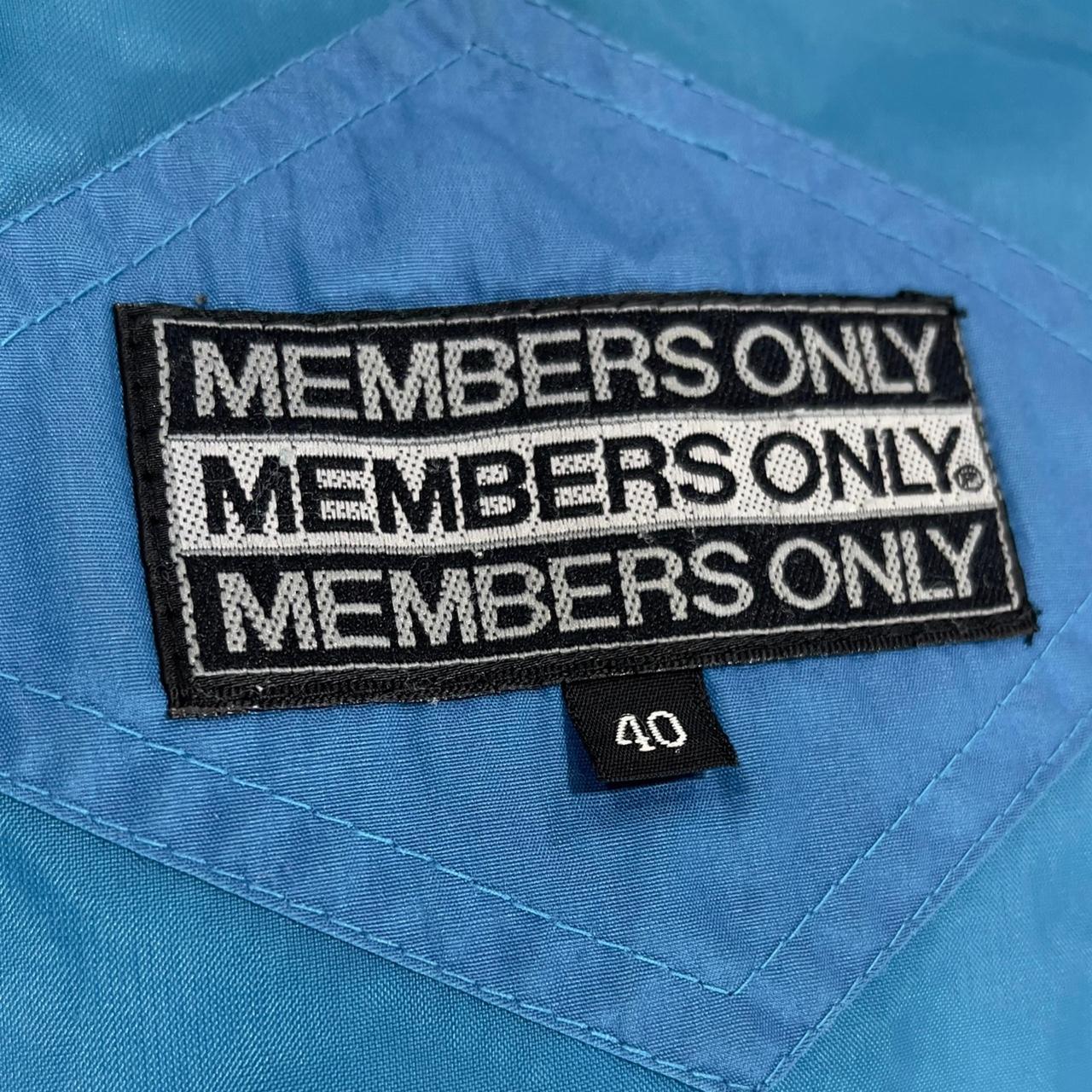 Vintage 80s Members Only OG blue jacket In great - Depop