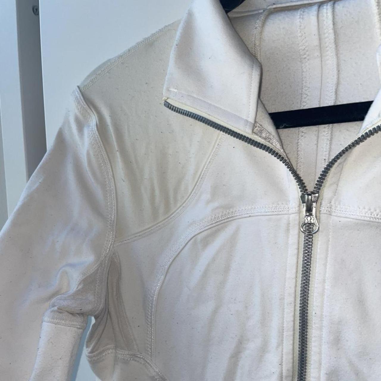 LULULEMON WOMENS CREAM/WHITE DEFINE JACKET (older... Depop