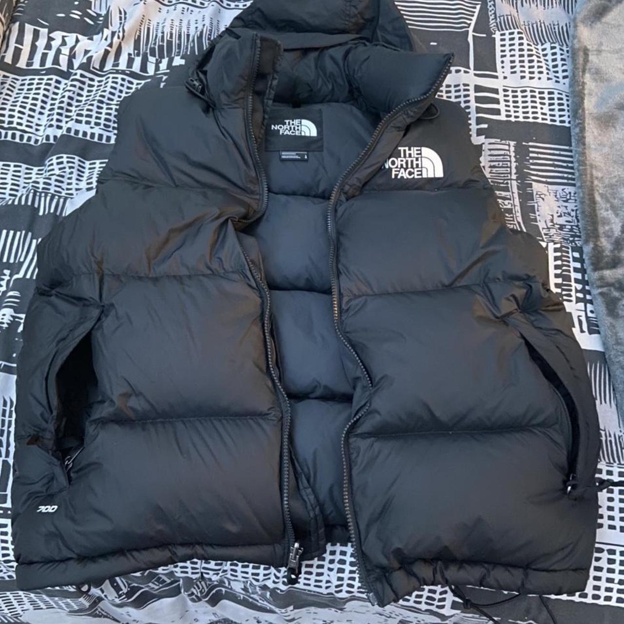 *RARE* MENS North Face Puffer Hooded Gilet (Black)... - Depop