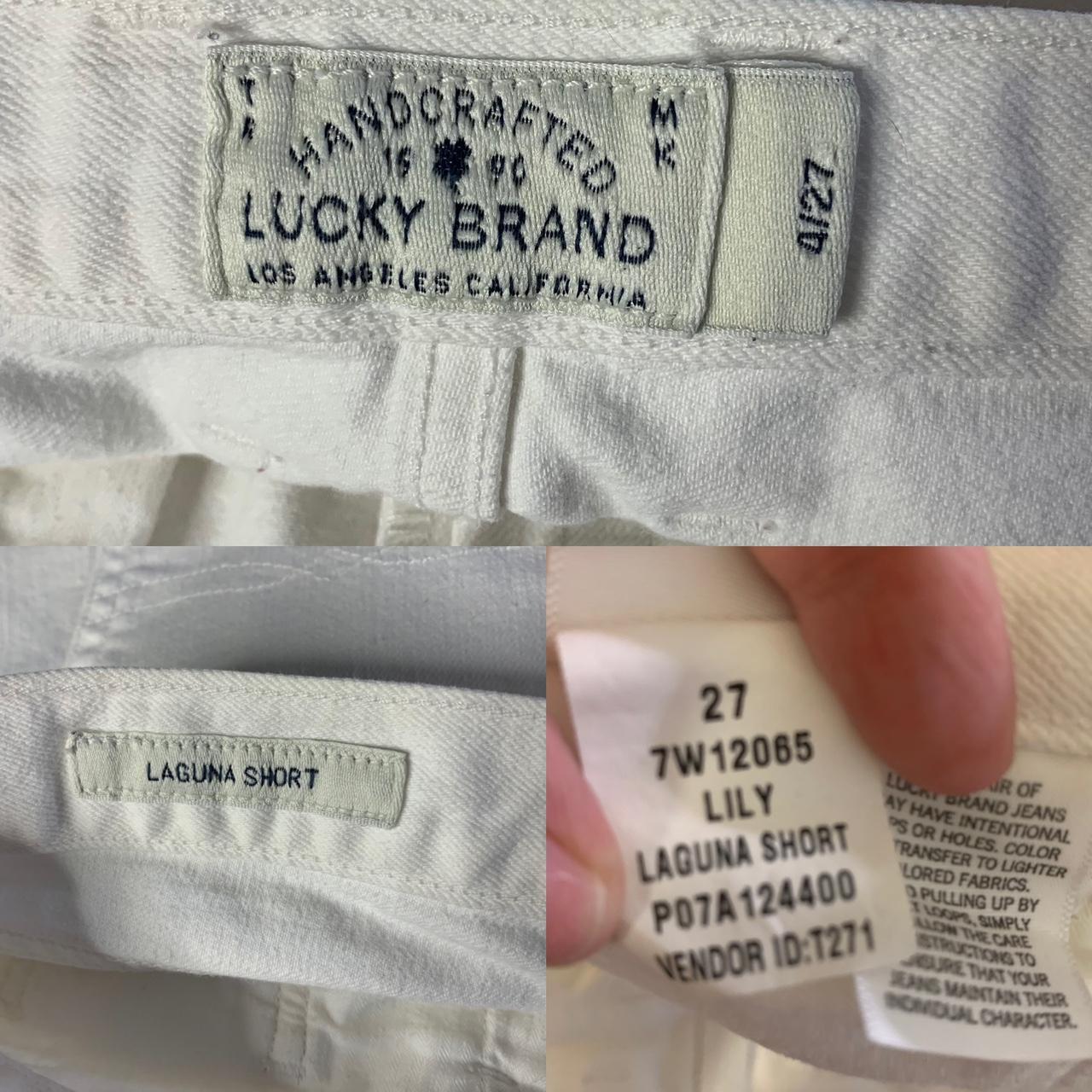 Lucky Brand Lily Laguna White Cutoff Shorts Size... - Depop