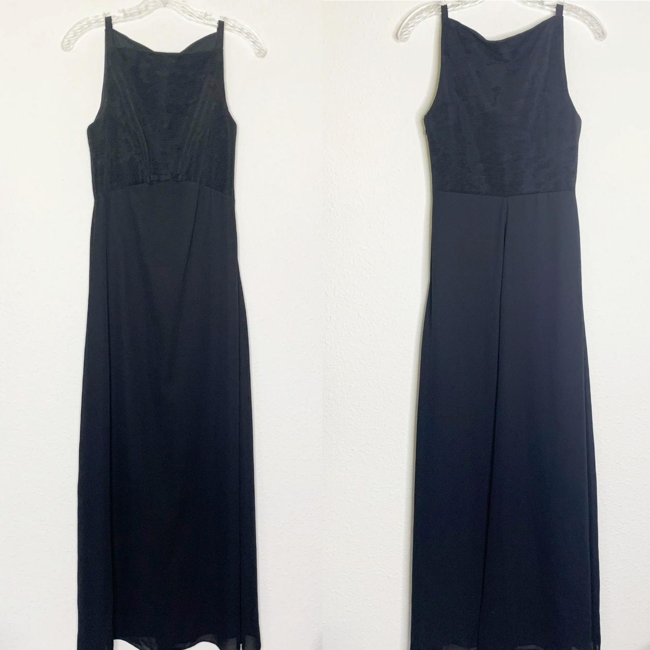 Vintage Susan Roselli for VIJack Black Maxi Evening... - Depop