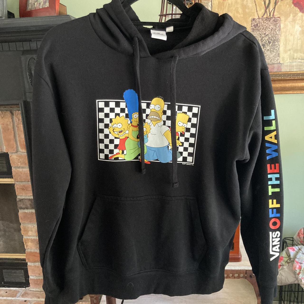 Vans X Simpsons Collab Hoodie in Black Oversized