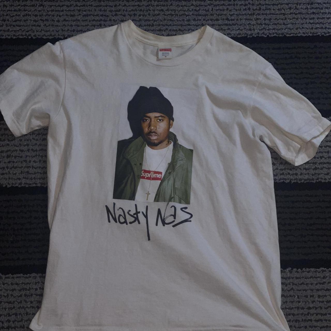 Supreme Nas Tee FW17- White (100% authentic) Size:... - Depop