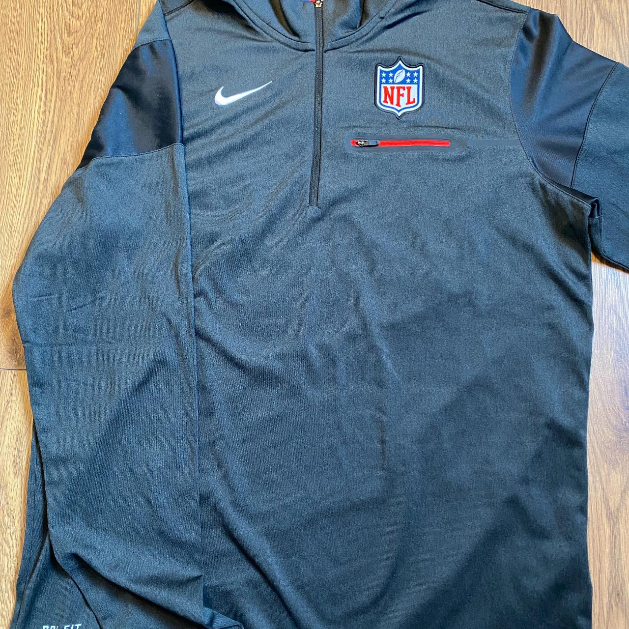 Nike NFL coaches quarter-zip top. Contrast shoulders... - Depop