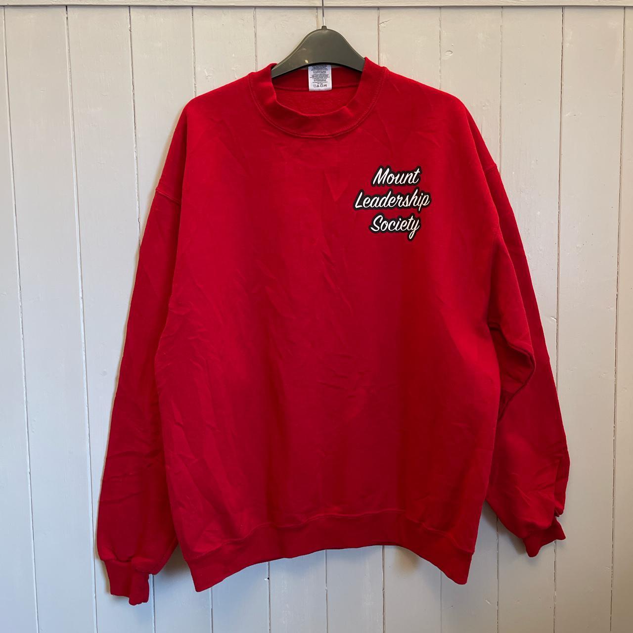 Men's Red Sweatshirt Depop