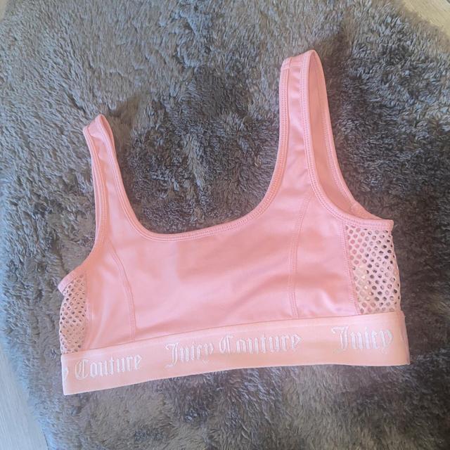 Size XL Juicy Couture Orange Sports Bra Halter Top - Depop