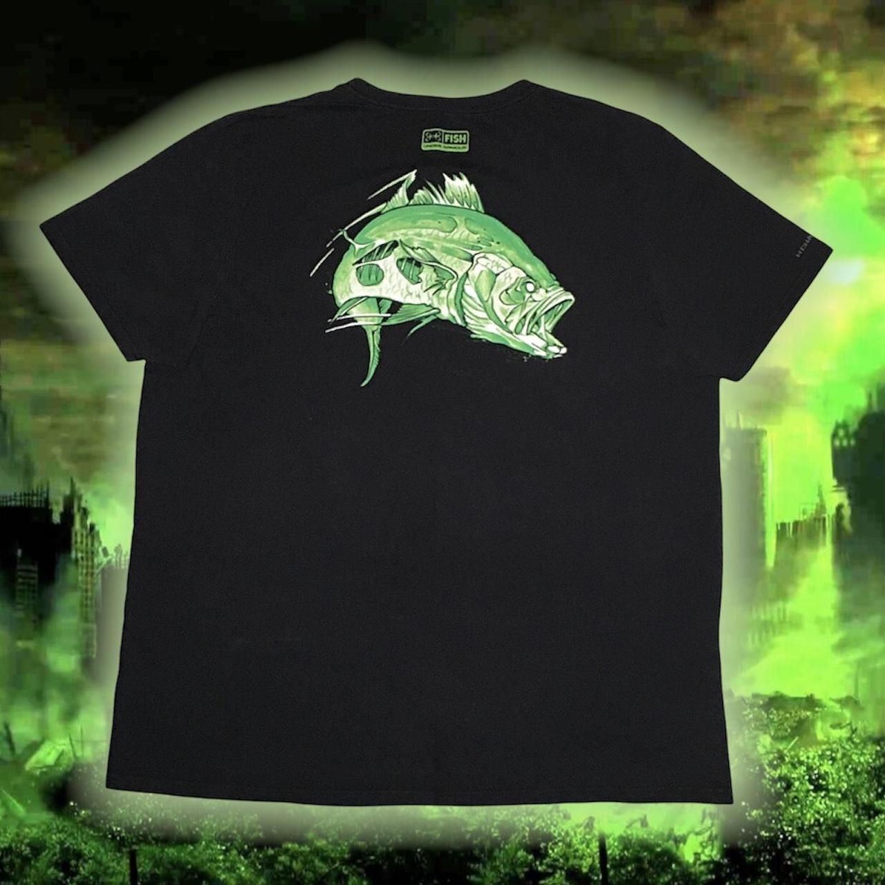 Neon Zombie Fish Shirt SIZE- Men's XL / Women's - Depop