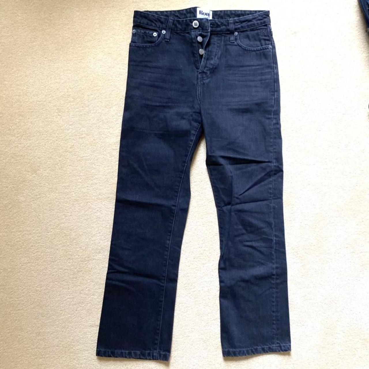 ROUJE BLACK UMA TROUSERS 🖤🧷 Raw Denim, slightly... Depop